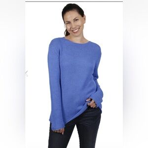 Inca Fashions Baby Alpaca Sweater Sz M L Blue Knit Cozy Soft  Breathable  Wool